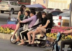 沐鸣直属代理东莞男铁骑同时载5名女子 网民：羡慕、嫉妒、恨！