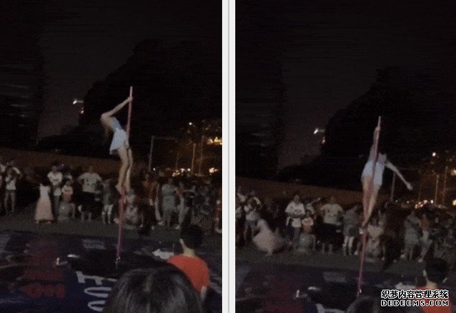 选错地点招错生 沐鸣直属代理身材火辣女子中学门前大跳钢管舞