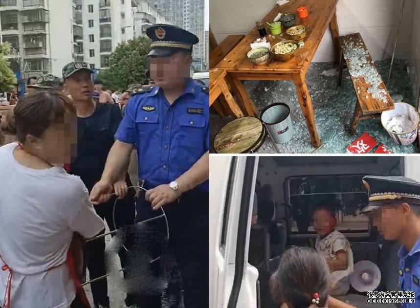沐鸣主管城管执法衝突撞爆玻璃门 无辜女童脸部受伤恐毁容