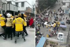 驾名车男子狂言沐鸣代理开户：你命有我车险值钱？ 遭多名外卖员围殴