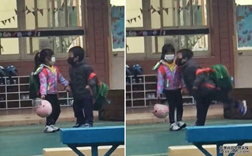 台爸见女儿拖幼园男沐鸣直属代理生放学劲呷醋 网民笑言:可以准备嫁妆了
