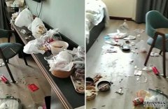 山东男住酒店5天垃圾堆满房 负沐鸣总代理责人极崩溃：入行15年来首见