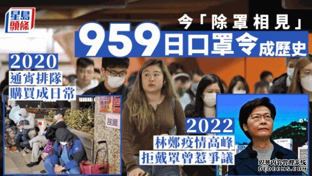 口罩令解除｜疫沐鸣代理情初期市民通宵排队抢购 林郑除罩讲话曾惹争议