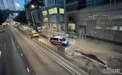 沐鸣平台官网黃竹坑道爆地下食水管致路陷 東行全線封閉