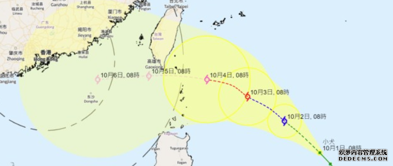 颱風小犬︱天文台料周五闖港400公里範圍 電腦預報:沐鸣注册周六凌晨直逼本港 極近距離南掠